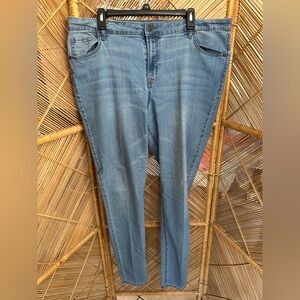 Old Navy Blue Mid Rise Super Skinny Jeans Classic Style